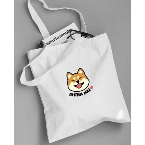 Women Canvas Tote Bag with Zipper Closure Fashion Animal Cartoon Dinosaur Print Shopping Bag Unisex Shoulder Bag Reuse Foldable