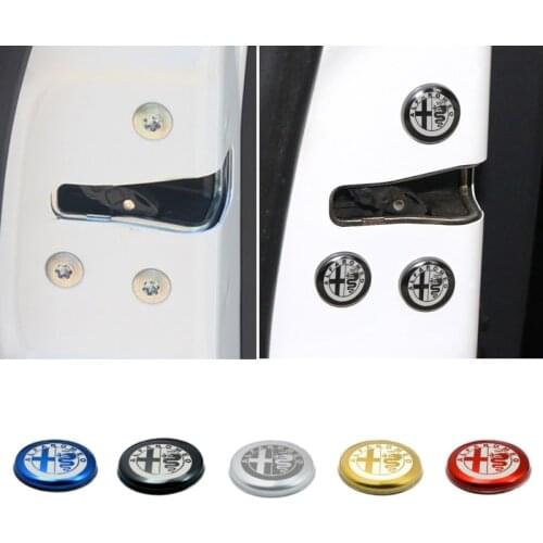 12pcs/Set Auto Door Lock Screw Protector Cover for alfa romeo 159 147 156 giulietta 147 159 mito Stelvio Accessories Car styling