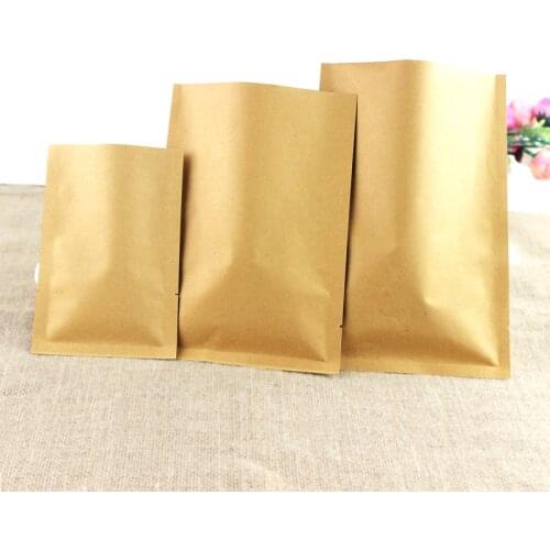 18X26 CM Kraft paper bag Aluminized Food packaging bag Tea bag Vacuum bag 100pcx