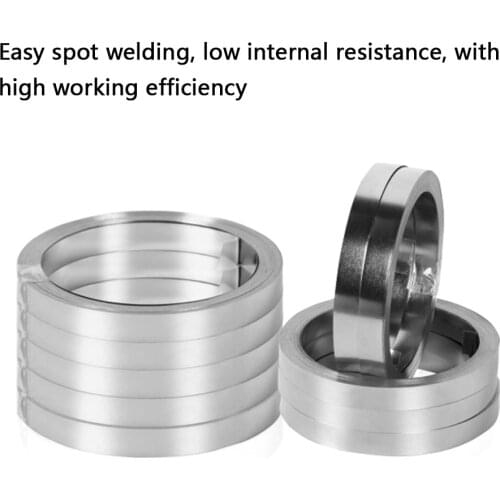2 Roll 10M 18650 Li-Ion Batterij Nikkel Vel Plaat Vernikkeld Staal Riem Strip Connector Puntlassen Batterij lassers