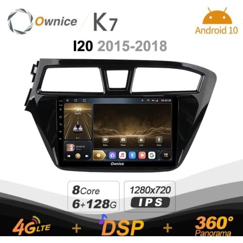 Ownice K7 2din Car Radio Android 10.0 Multimedia Car Video Player for Hyundai I20 2015-2017 GPS Navigation 8 Core 4G LTE 5G WiFi