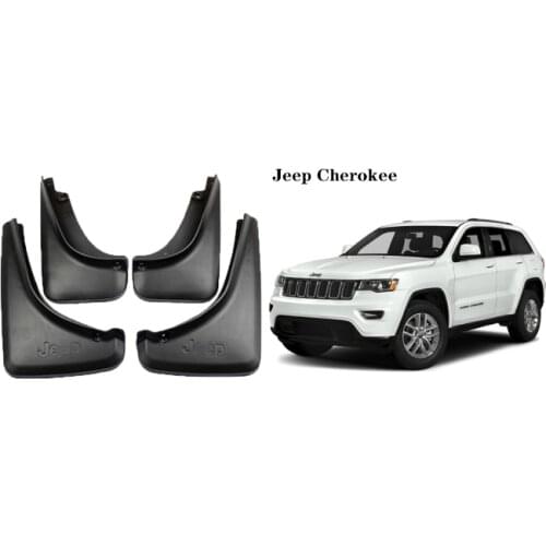 4 PCS Front Rear Mud flaps For Jeep Cherokee KL 2014-2018 Mudguards Fender Mud flap splash Guard Fender Mudguard car accessories