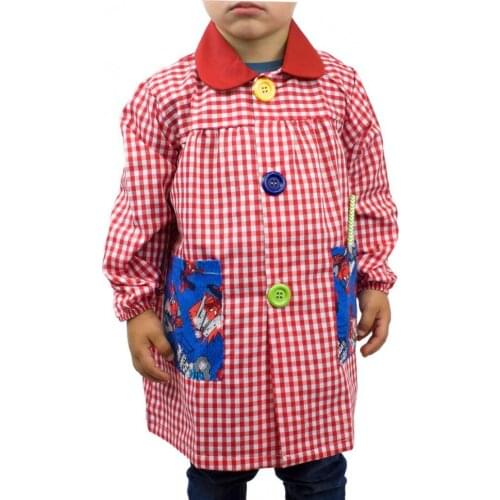 Babi daycare with Spiderman fabric pockets. Robe schoolboy KLOTTZ