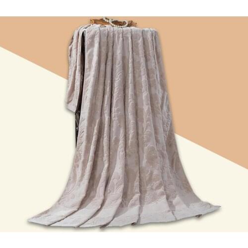 Terry Towel Blanket Vintage Flower Shape Bathroom Towel Towelling Coverlet Sofa Throw Blanket Air-conditioned Car and Room Quilt