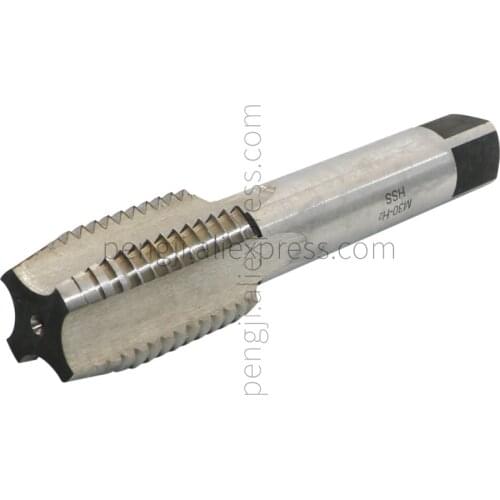 Metric Machine Tap M30 x 3.5 mm Pitch Thread Pitch 4 Flutes, High Speed Steel Thread Forming Tap, HSS Screw Plug Tap