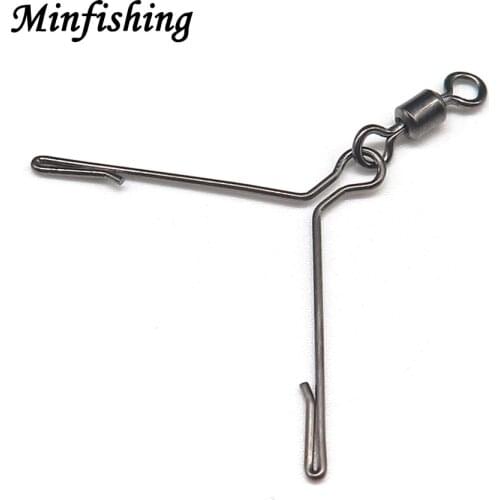 Minfishing 25pcs Fishing Swivel Snap MS+3C Ball Bearing Rolling Swivel Snap Easy to Connect Fishing Line Fishing Accessories