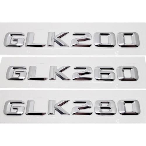 Car Trunk Sticker Exterior Accessories For Mercedes Benz GLK200 260 280 300 350 500 SLS CLK W203 W211 Tail Number Emblem Badge