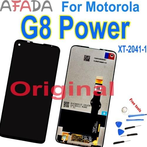 Original 6.4" Lcd Screen Display Touch Glass Digitizer Assembly For Motorola Moto G8 Power G8Power XT-2041-1 LCD Replacement