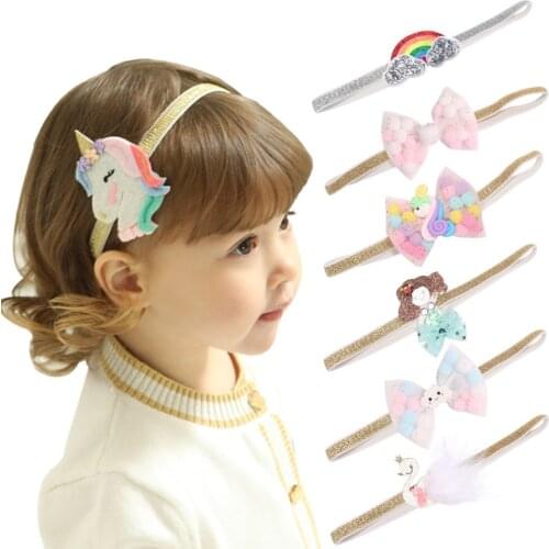 Flamingo Unicorn Party Supplies Unicornio Headband Hair Clip Baby Shower Birthday Party Decorations Kids Gift Event Party Favors