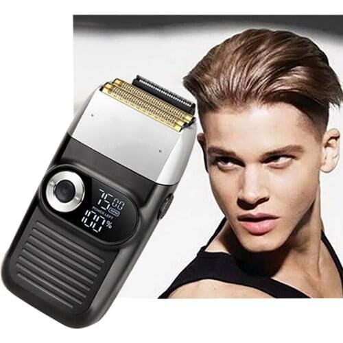 Professional Electric Razor Hair Cutting Hair Cleaning Clipper Head Hair Rechargeable Machine For Men Portable Electric Shaver