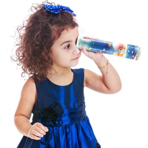 Child Kaleidoscope Changeful Adjustable Fancy Colored Phantoscope Kids Toys Classic Educational Toy Autism Kid Puzzle Gift