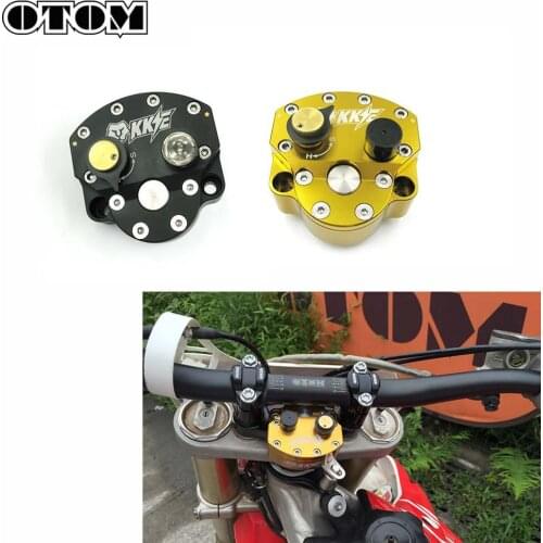 OTOM STEERING DAMPER STABILIZER For CRF YZF EXC RMZ KLX Motorcycle Enduro Pit Dirt Bike Universal Reversed Safety Adjustable