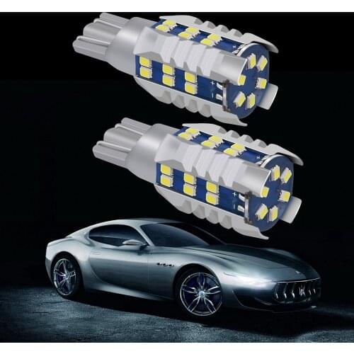 2pcs New T15 921 W16W Super Bright 2016 LED Car Additional Brake Bulbs Auto Backup Reverse Lamps Parking Lights 6000K White 12V