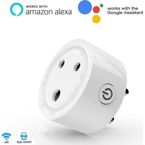 For India Wifi Smart Power Socket ,Smart Wifi Socket APP Remote Control Works with Amazon Alexa Google Home for Smart Life