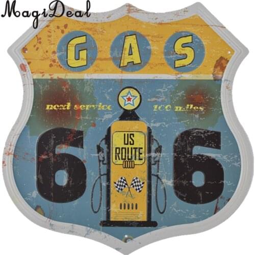 Vintage Retro Shield Shape Metal Tin Signs Poster Plaque Motel Garage Dining Pub Cafe Beer Burger Route 66 Plate Wall Decor Art