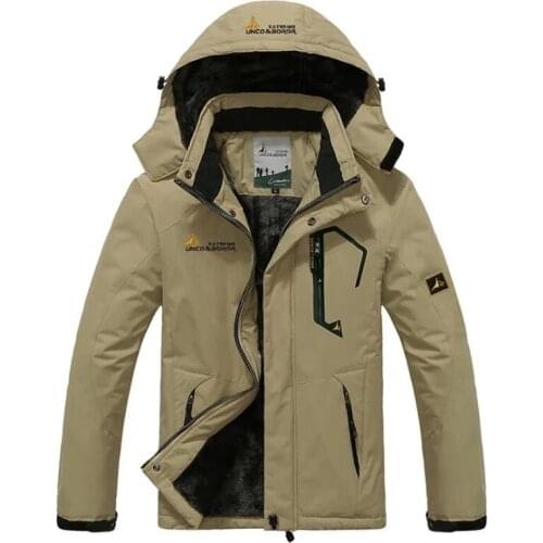 Winter Parka Men Windbreak Plus Velvet Thick Warm Windproof Fur Coats Male Military Hooded Anorak Jackets Mens Winter Jackets