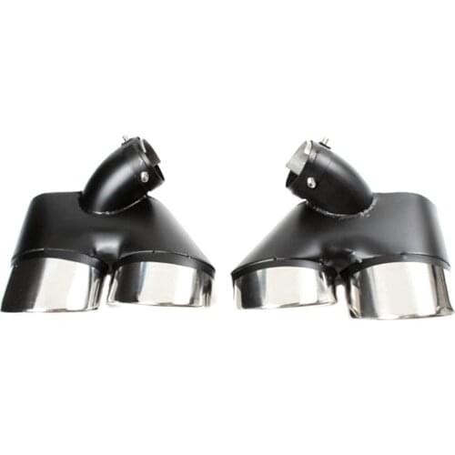 1 Pair Black Muffler Tip Car Accessories Parts For Me-rcedes B-enz W211 E240 E260 E280 Car Rear Diffuser End Tip Exhaust System