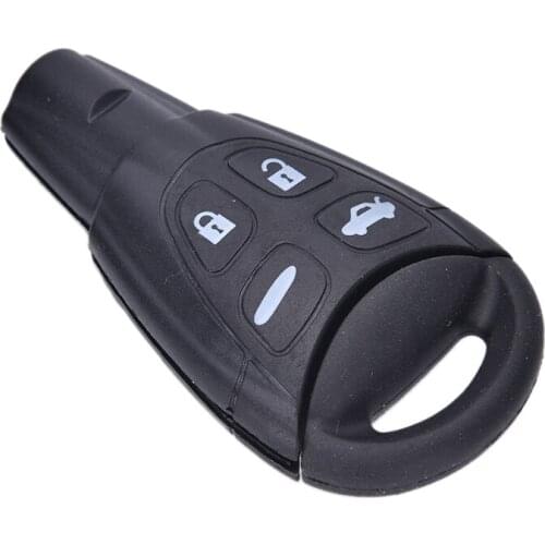 1PC Replacement 4 Button Remote Key Fob Case Cover Shell Pad + Insert for SAAB 93 95