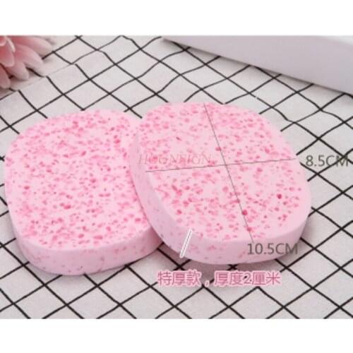 2 Pcs Increase Thickening Wash Face Cleansing Face Natural Wood Pulp Seaweed Wash Sponge Remover Cotton Baby Cleansing Sale