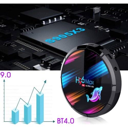 2020 New H96 Max Mini TV 4G+32G Android 9.0 Dual Wifi 1080P High Definition Amlogic S905X3 Smart TV Box Smart HD Set-Top Box