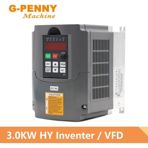 3.0KW HUANYANG 220v Inverter CNC Spindle motor speed control Variable Frequency Drive 0-400Hz 3P output 1HP or 3HP Input