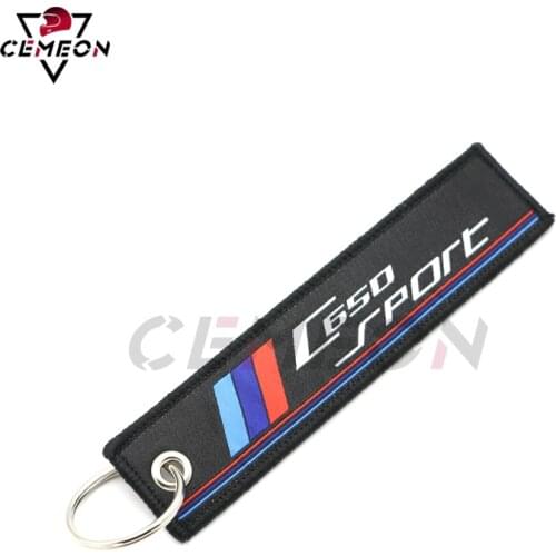 Motorcycle key hanger embroidered keychain key ring R1200GS F900XR F850GS F800GT F750GS F650GS C650 SPORT C600 SPORT