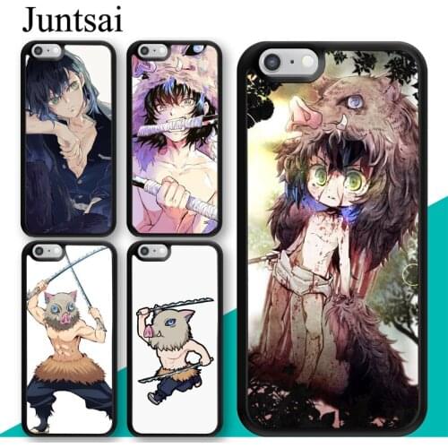 Inosuke Hashibira Demon Slayer Case For iphone XS MAX X XR 11 12 Pro Max mini X 5S SE 2020 6S 7 8 Plus Back Cover Coque
