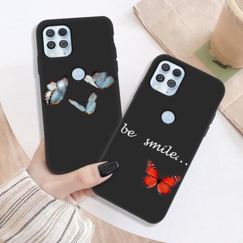 Case For Moto G9 Play Silicone Soft Black Shockproof Cover For Moto E7 Power Edge S E7 Plus G9 Back Funda Painted Coque
