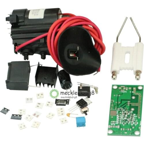 20KV STS Tesla Coil Booster Driver Board DIY Kit High Voltage Plasma Generator Arc Music Speaker Sets + Ignition Coil Spray Poin