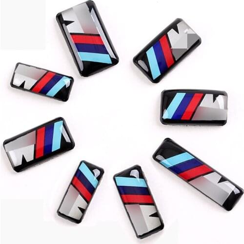 Steering wheel M emblem interior sticker compatible for BMW 3 series 5 series X1x3x5x6 wheel hub car decoration mark