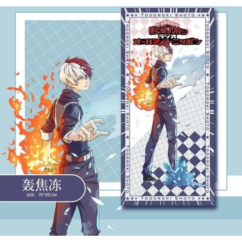 Quality Print Hand Towel My Hero Academia Todoroki Shoto Anime Towels Lightweight Sport Face Absorbent Microfiber Towel