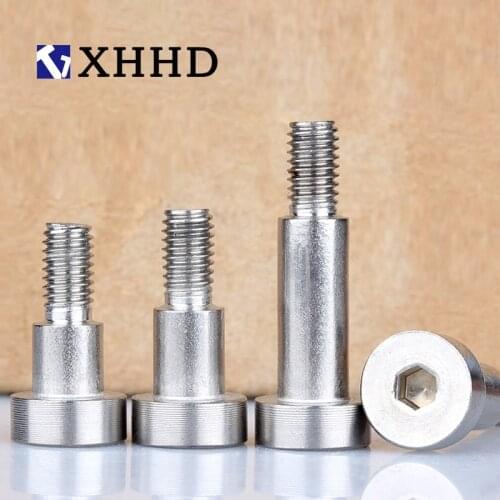 M2.5 M3 M4 M5 M6 M8 M10 Grade 304 Stainless Steel Hex Hexagon Socket Cap Head Shoulder Roller Bearing Screw Bolt High Tensile