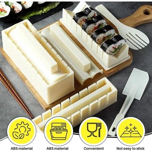 Multifunctional Sushi Making Tool Sushi Machine Roller Rice Mold Simple Sushi Cooking Chef Kitchen Japanese Sushi Cooking Tool