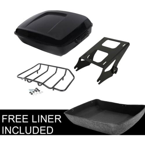 Motorcycle Chopped Pack Trunk Pad Rack For Harley Tour Pak Touring Road King Street Glide Electra Glide 2014-2020