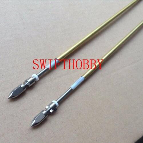 A pair 4mm X 16" ( L400mm ) cable shaft drive dog prop nut for rc boat