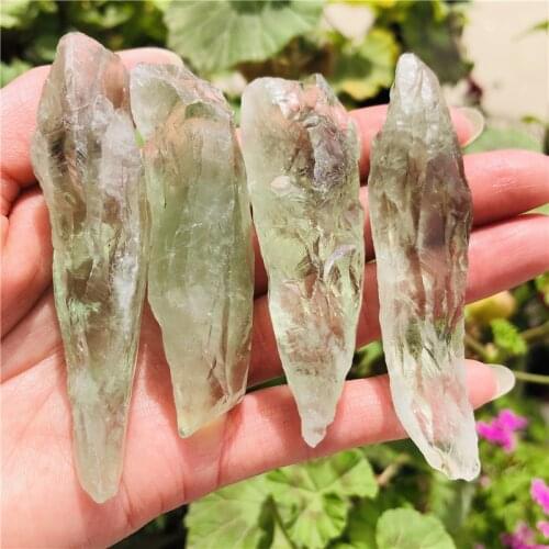 Natural green crystal stone quartz gravel rough energy Rock Raw Gem stone Mineral
