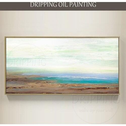 Simple Design Artist Hand-painted Modern Art Landscape Picture Painting for Wall Decor Hand-painted Landscape Oil Painting