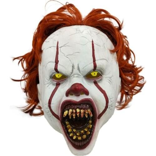 Joker Pennywise Mask Stephen King It Chapter Two 2 Horror Cosplay Latex Masks Helmet Clown