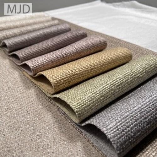 Linen Look Woven Texture Home Furniture Sofa Pillows Curtains Polyester Fabric DIY