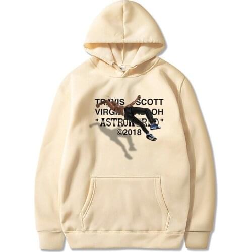 2021Off White Travis Scott Hoodie Mens Hip Hop Streetwear Fashion Cartoon High Quality Long Sleeve Unisex Hooded Sweatshirt