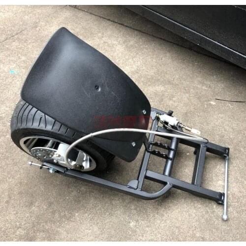 DIY Modified Inverted Three-Wheeled ATV Electric Motorcycle Scooter Accessories Rear Axle Suspension Rear Fork 10-Inch Tire