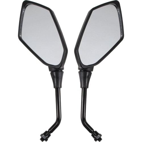 UNIVERSAL 2Pcs/Pair Motorcycle Mirror Scooter E-Bike Rearview Mirrors Electrombile Back Side Convex Mirror 8mm 10mm Carbon Fiber