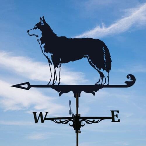 Stainless Steel Weather Vane Farm Wind Direction Indicators Garden Stake Weathervane Farmhouse Wind Vane Garden Yard