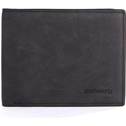 High Quality Mens PU Leather Short Wallet Male Casual Thin Wallets Coin Purse Money Clip Cards Holders Photo Holder Leisure