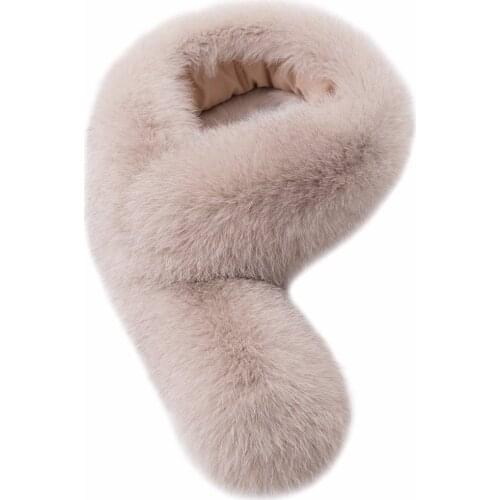 Real Fox Fur Collar 72cm Women 100% Natural Fox Fur Scarf Winter Warm Fur Collar Scarves 12 colors