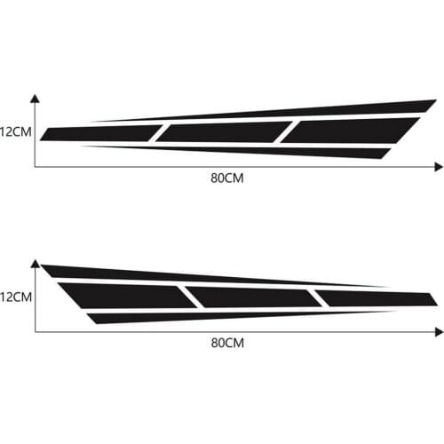 1Set Car Front Stickers Body Sticker Decals Stripes Car Hood Rearview Mirror Decal Stickers Set Racing Car Accessories