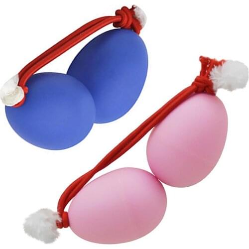 1Pc Plastic Sand Eggs Colorful Rhythm Shakers Percussion Creative Early Education Toys For Children kids Wrist instrument