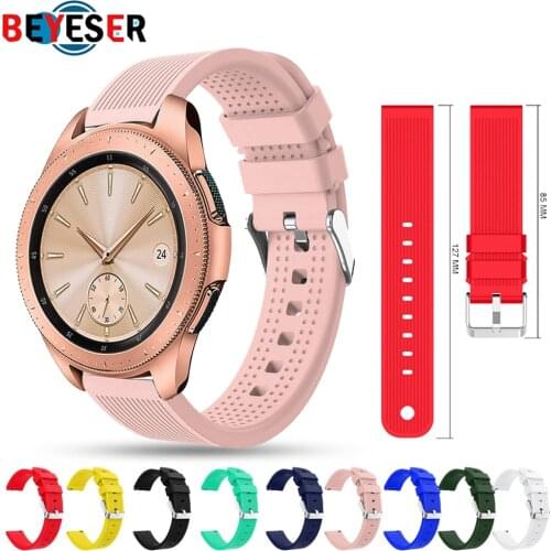 20mm Sports Silicone Band For Samsung Galaxy Watch SM-R810 42MM & Active Sport Strap For Huami Amazfit Bip GTS 2 GTR Smart Watch