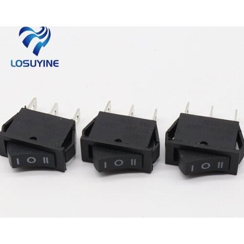 5 pcs x AC 10A/250V 15A/125V 3 Pin SPDT ON-OFF-ON 3 Position Boat Rocker Switch