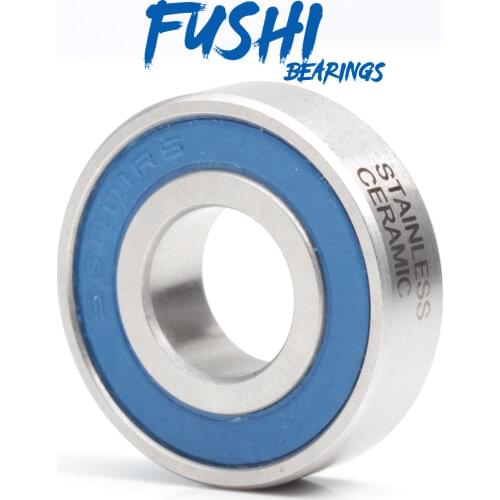 6001-2RS Stainless Bearing 12*28*8 mm ( 1 PC ) ABEC-3 6001 RS Bicycle Hub Front Rear Hubs Wheel 12 28 8 Ceramic Balls Bearings